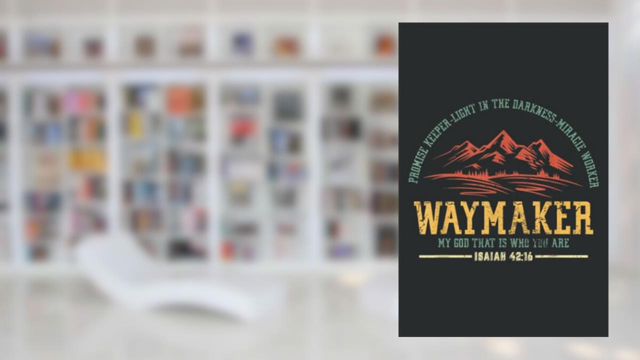 Waymaker Miracle Worker Promise Keeper Christian Saying: Ruled Journals Notebooks, Lined with 6x9 inches, 100 Pages, Memo Diary Subject Planner, written by Ron Cox