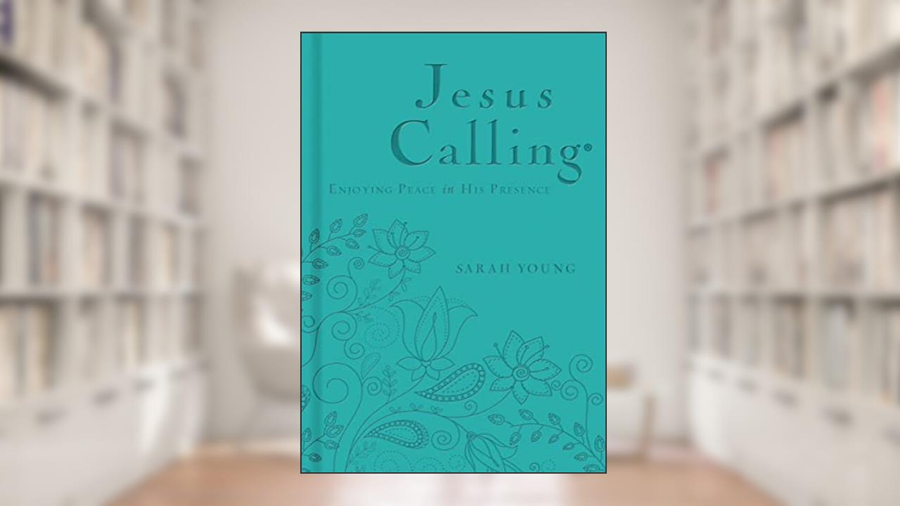 Jesus Calling, Teal Leathersoft, with Scripture References: Enjoying Peace in His Presence (A 365-Day Devotional) - The Perfect Christian Mother's Day Gifts for Mom, written by Sarah Young