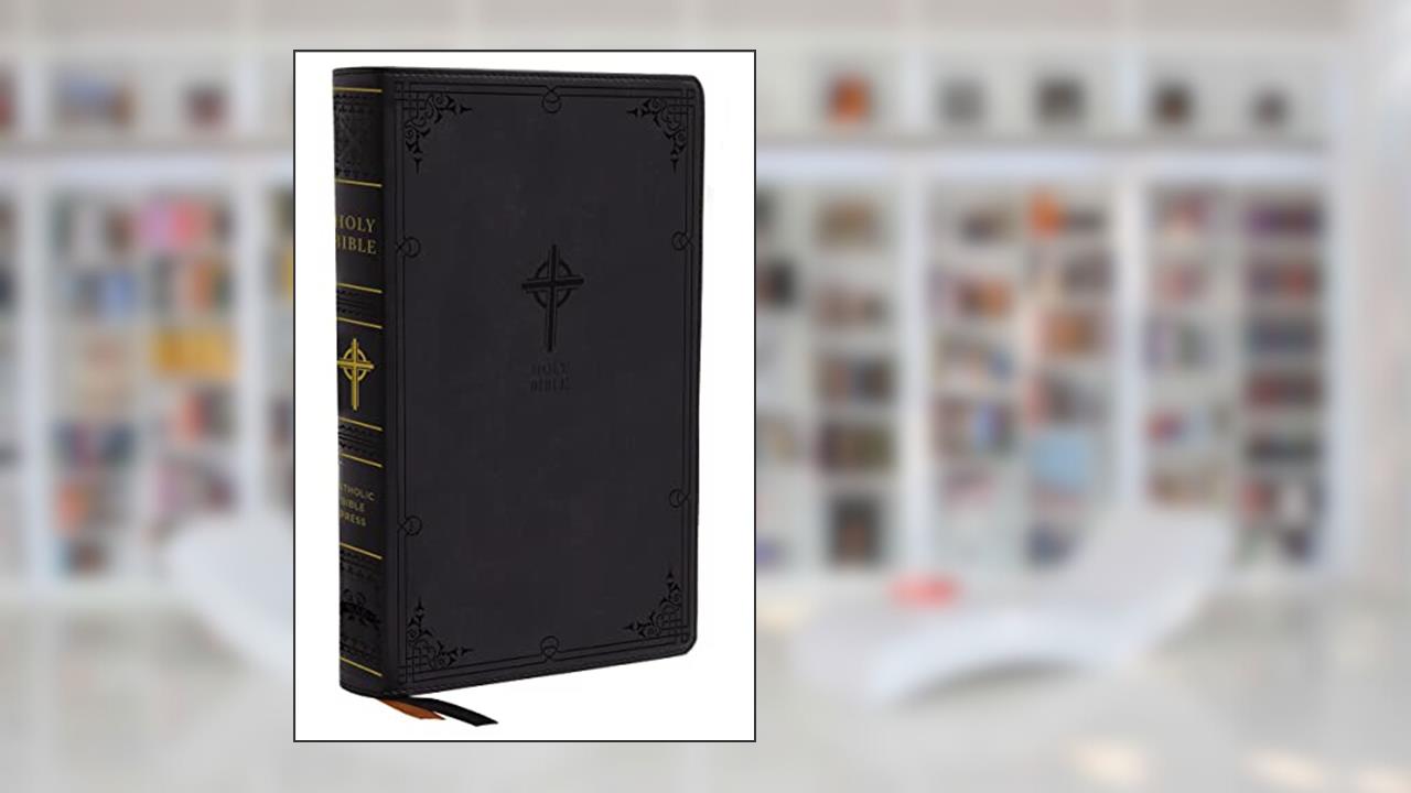 NABRE, New American Bible, Revised Edition, Catholic Bible, Large Print Edition, Leathersoft, Black, Thumb Indexed, Comfort Print: Holy Bible, written by Catholic Bible Press