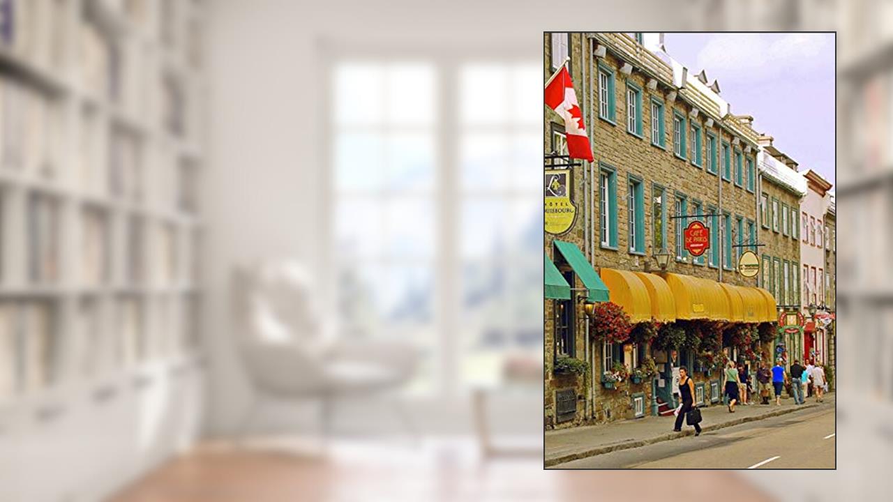 Quebec City Streetscape: 150 page lined 6 x 9 notebook/diary/journal, written by JL Designs