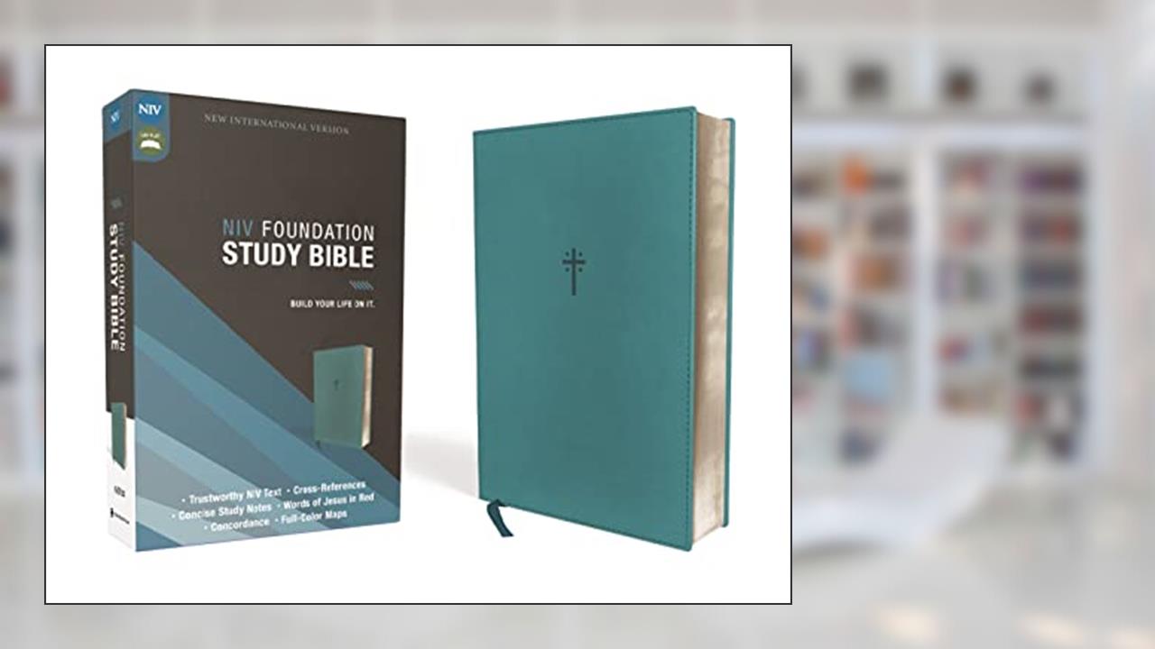 NIV, Foundation Study Bible, Leathersoft, Teal, Red Letter, written by Zondervan