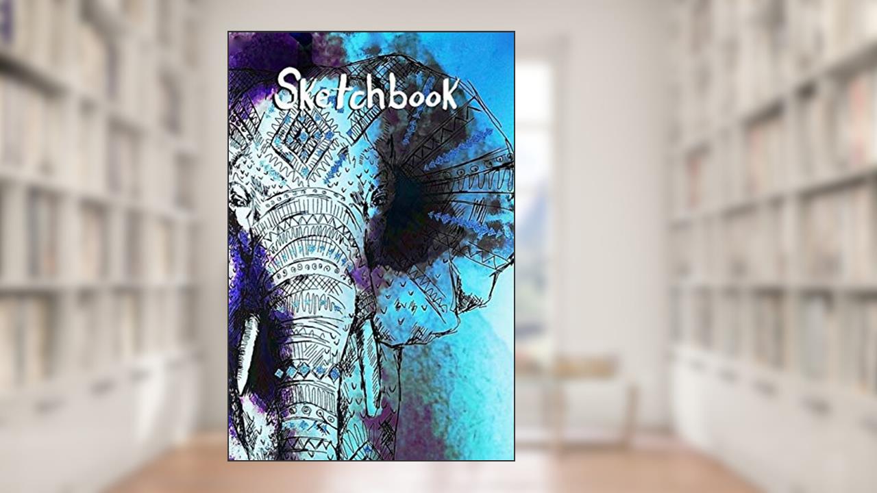 Sketchbook: Elephant Sketch Drawing | Album da disegno Elefante | Elefant Skizzenbuch | Carnet dessin éléphant | Cuaderno de Dibujo, written by upRoot editorial