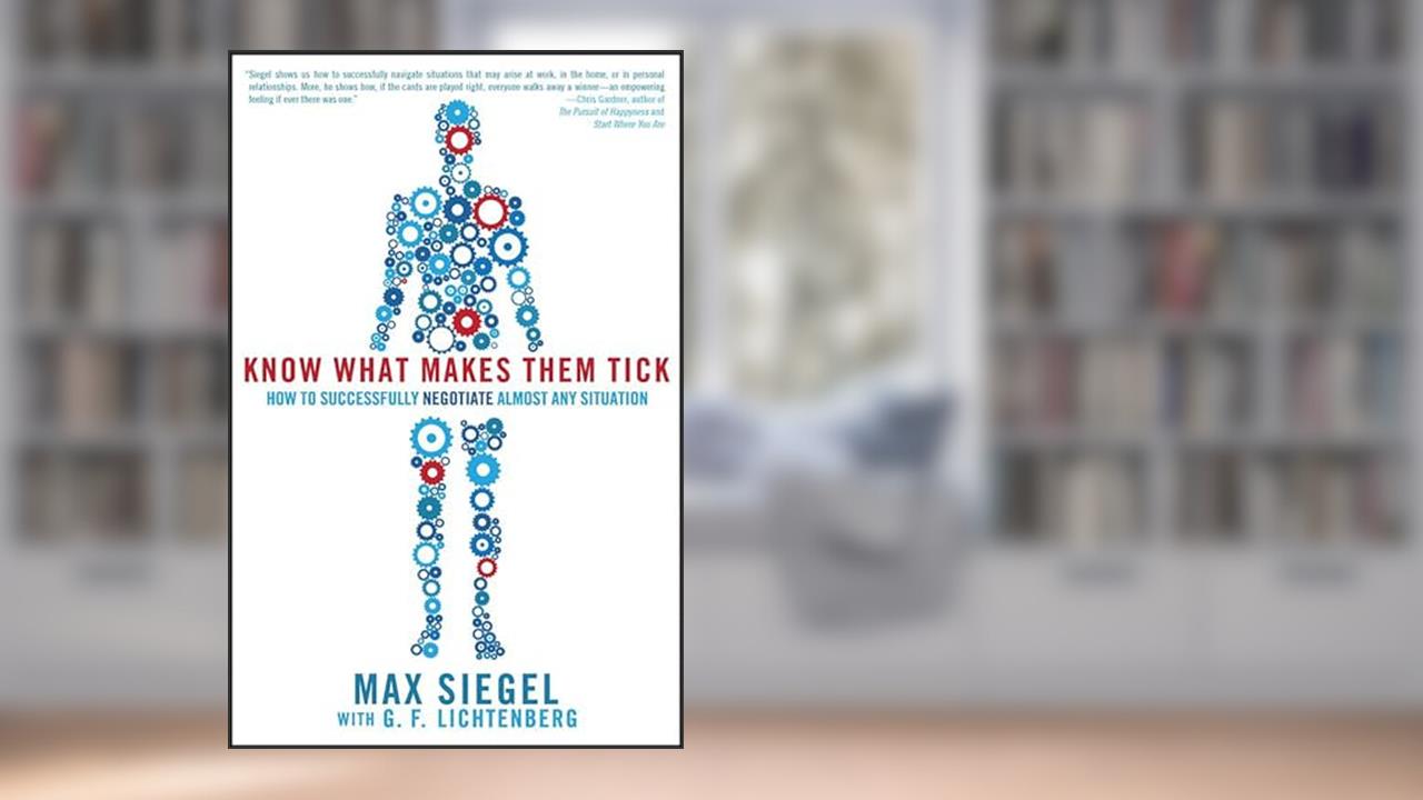 Know What Makes Them Tick: How to Successfully Negotiate Almost Any Situation, written by Max Siegel; G. F. Lichtenberg