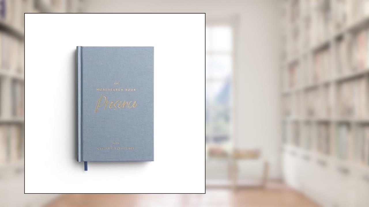 The Wordsearch Book: Presence with Quotes & Scriptures, written by Margot + Co