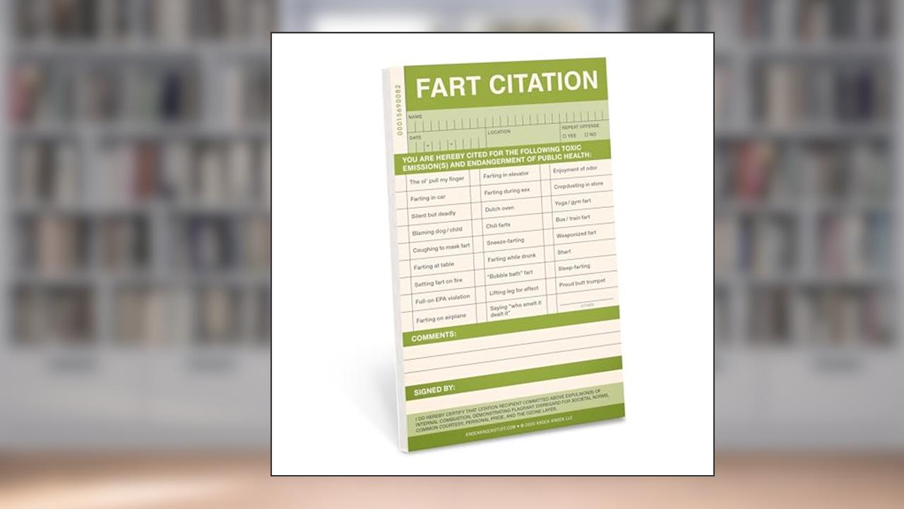 Knock Knock Fart Sticky Citation Pad (Knock Knock Sticky Citations), written by Knock Knock