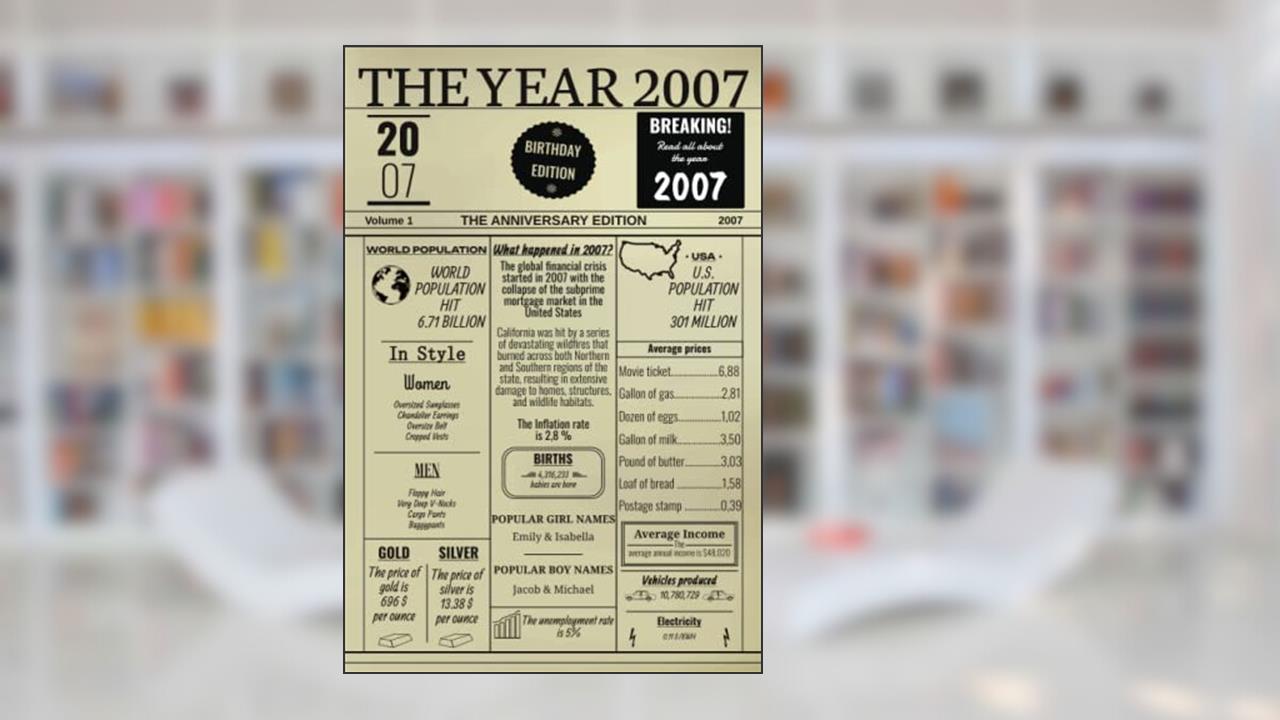The Year 2007: Notebook Newspaper Design / Born In 2007, written by edition ruush