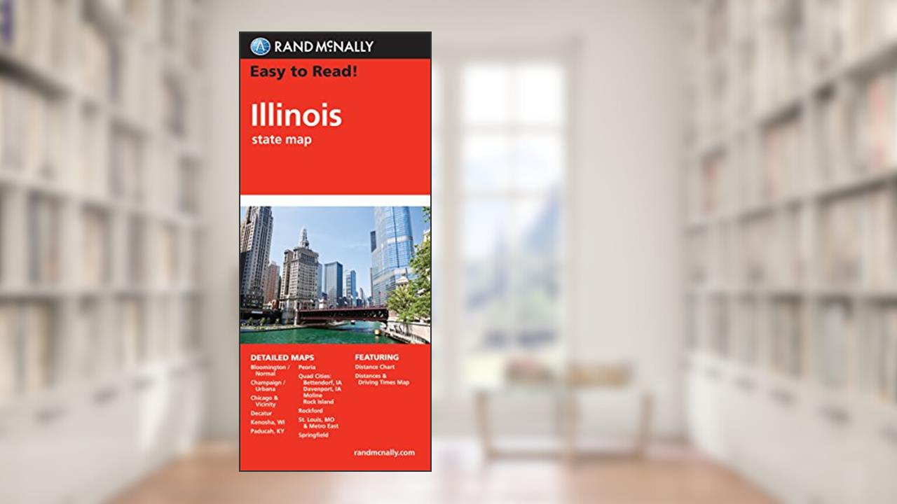 Easy to Read!: Illinois State Map, written by Rand McNally