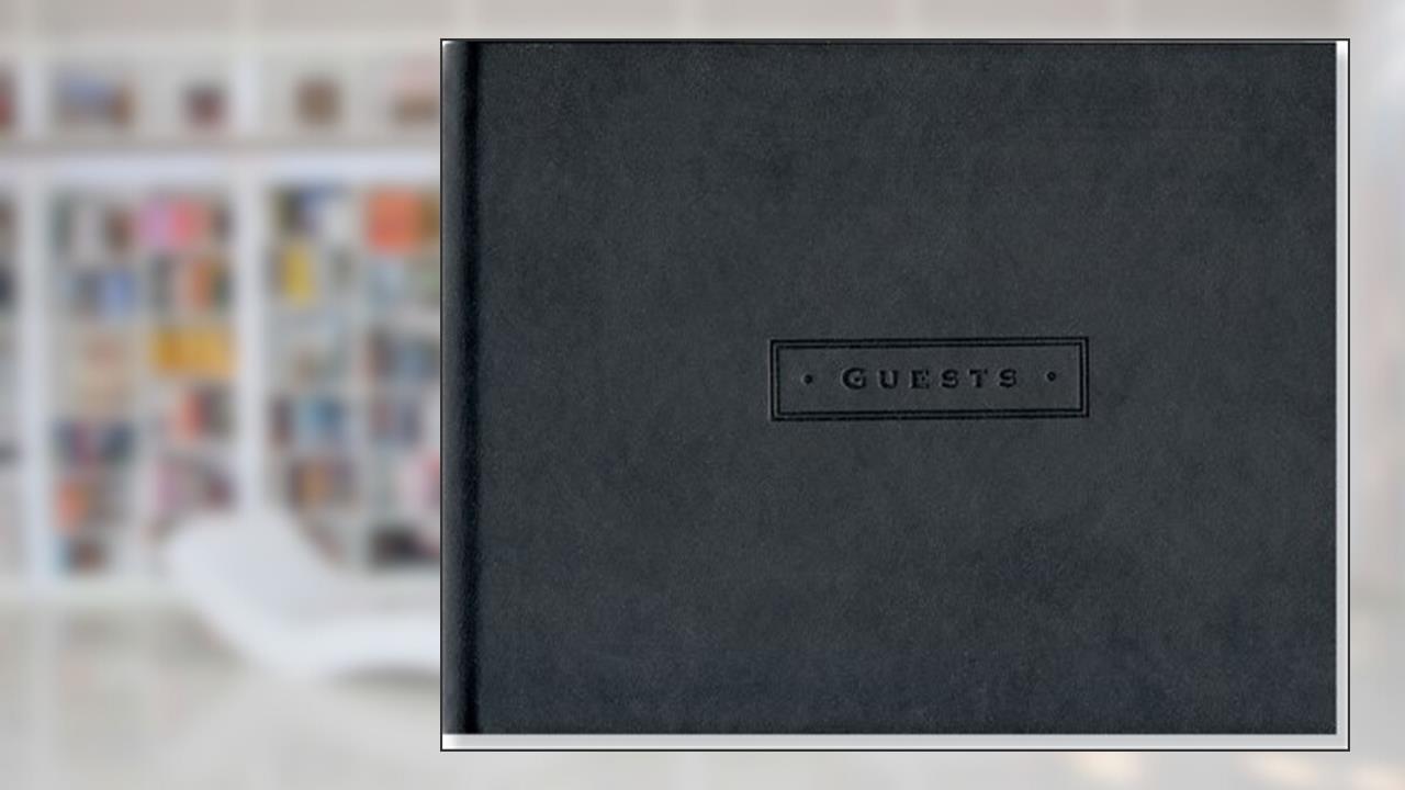 Classic Black Guest Book, written by Peter Pauper Press