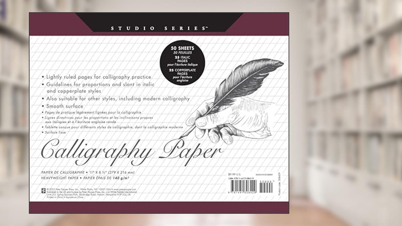 Studio Series Calligraphy Paper Pad: 50 Sheets, written by Peter Pauper Press