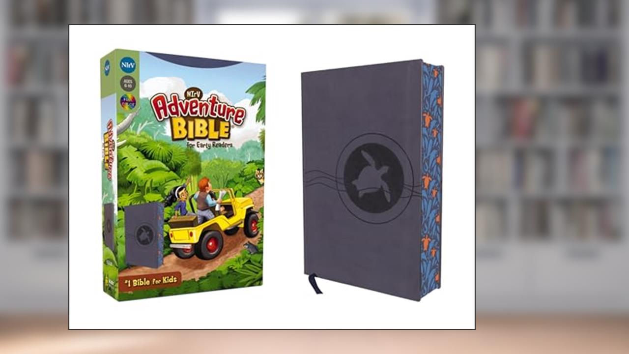 NIrV, Adventure Bible for Early Readers, Leathersoft, Blue, Full Color, written by Lawrence O. Richards