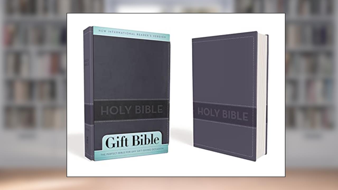 NIrV, Gift Bible, Leathersoft, Blue, written by Zondervan
