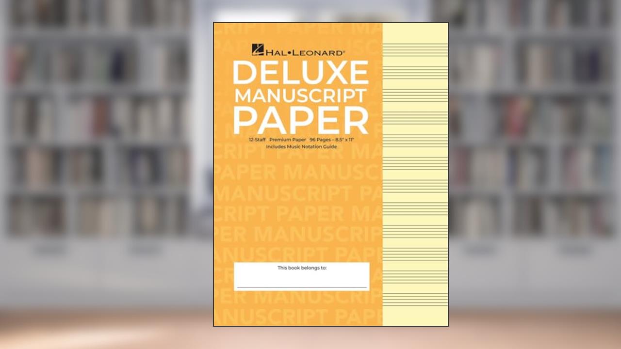 Deluxe Wirebound Super Premium Manuscript Paper (Gold Cover), written by Various