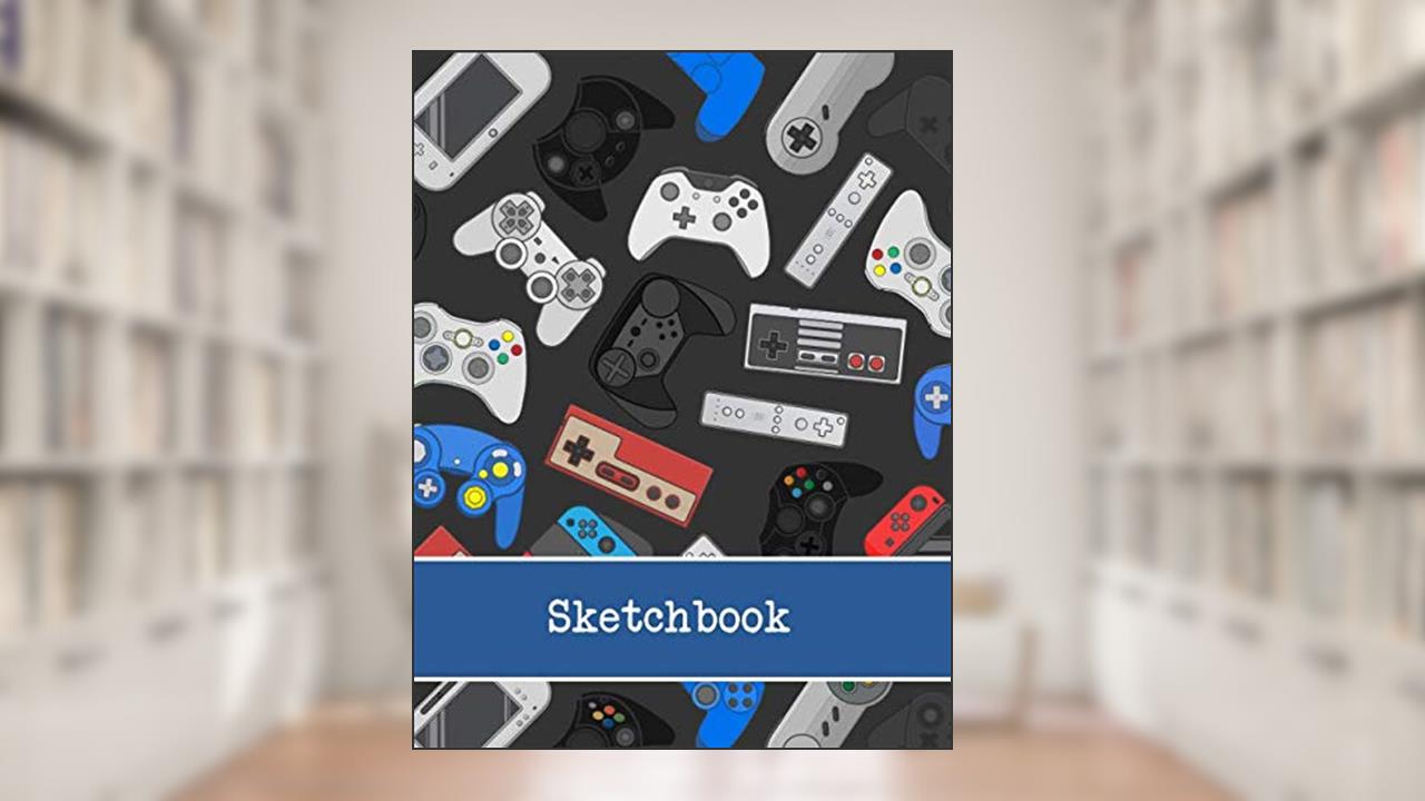 Sketchbook: Boys Sketch Book - Gaming Style Teen Boys & Girls - Blank for Drawing and Sketching, written by Rocket Studio Books