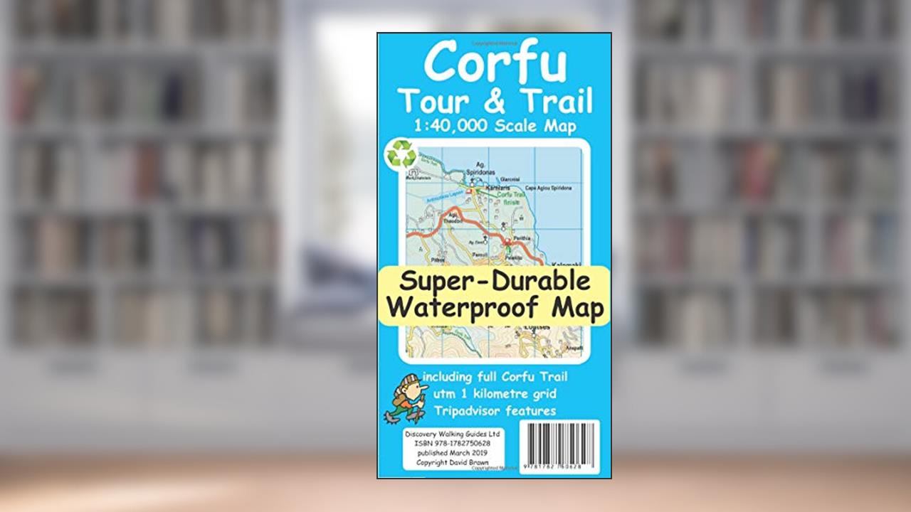 Corfu Tour & Trail Super-Durable Map (2nd ed), written by David Brawn