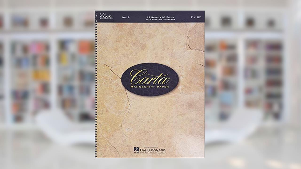 Carta Manuscript Paper No. 9 - Basic, written by Hal Leonard Corp.