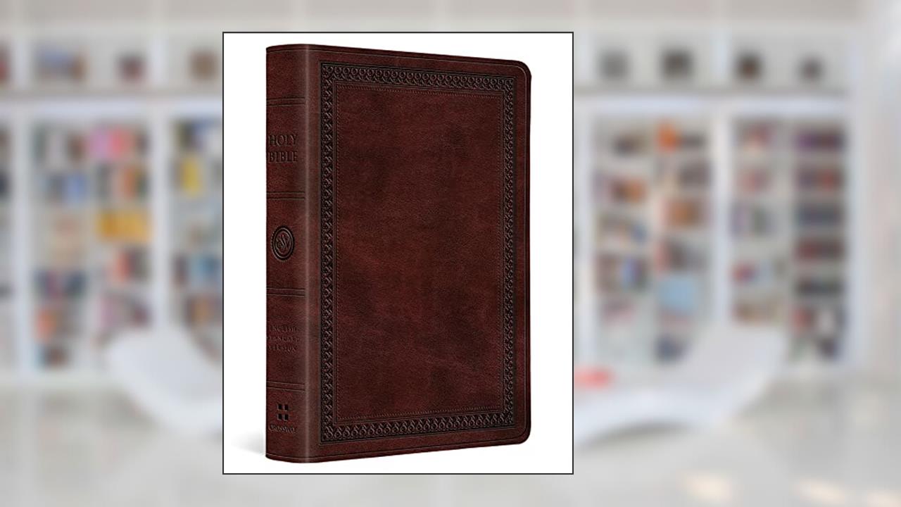 ESV Value Large Print Compact Bible (TruTone, Mahogany, Border Design), written by ESV Bibles