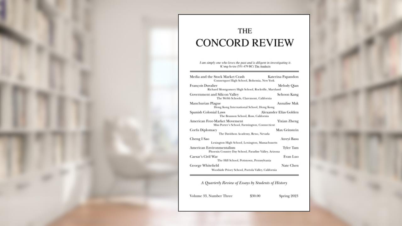 The Concord Review: V33, No. 3, Spring, written by The Concord Review