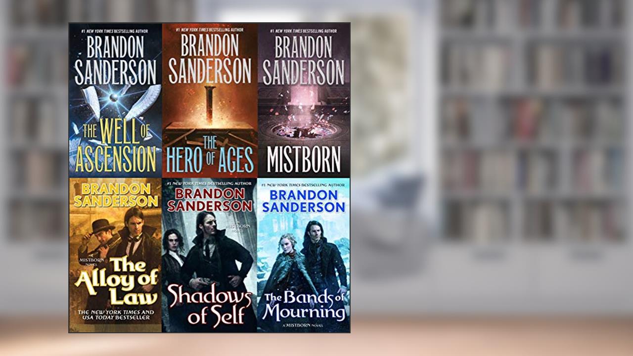 Mistborn 6 Books Collection Set by Brandon Sanderson (Final Empire, Well of Ascension, Hero of Ages, Band of Mourning, Alloy of Law & Shadows of Self), written by Brandon Sanderson