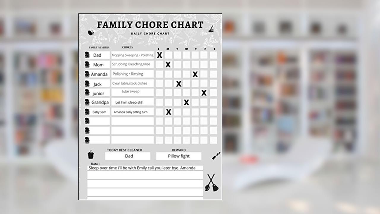 Chore Chart 2018: Family Planner, Weekly Organizer, Daily Chore List, Undated, 8.5X11 inches, Paperback, written by Family Chore chart