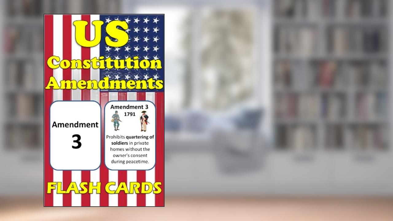 US Constitutional Amendments Flash Cards: Double Sided and Illustrated Cards for Quick Study and Memorization!, written by Lionshare Media
