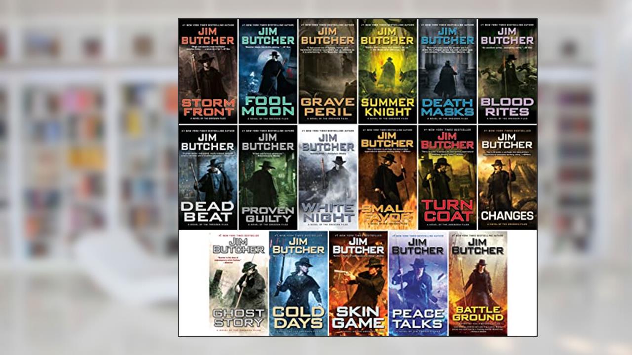 The Dresden Files by Jim Butcher, Complete Series Set (Books 1-17), written by Jim Butcher