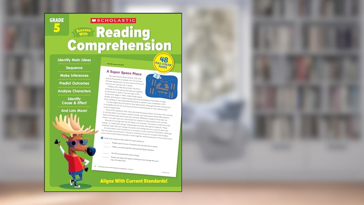 Scholastic Success with Reading Comprehension Grade 5 Workbook, written by Scholastic Teaching Resources