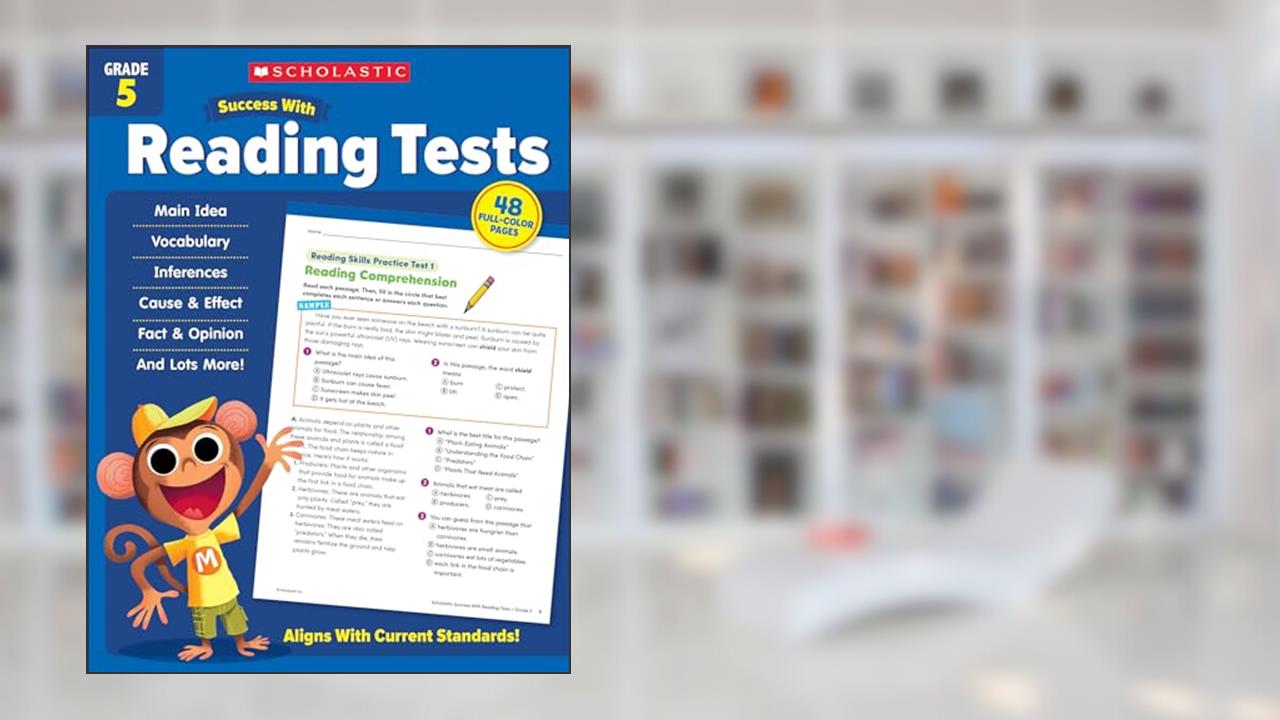 Scholastic Success with Reading Tests Grade 5 Workbook, written by Scholastic Teaching Resources