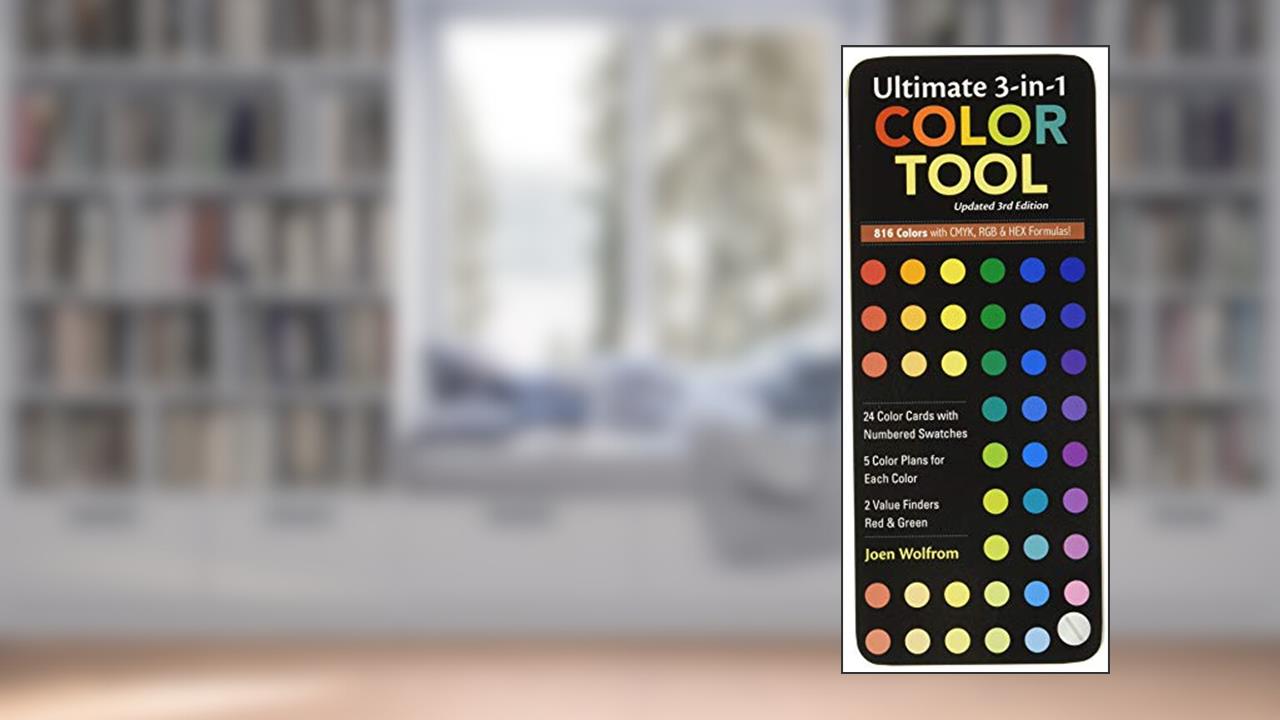 Ultimate 3-in-1 Color Tool: -- 24 Color Cards with Numbered Swatches -- 5 Color Plans for each Color -- 2 Value Finders Red & Green, written by Joen Wolfrom