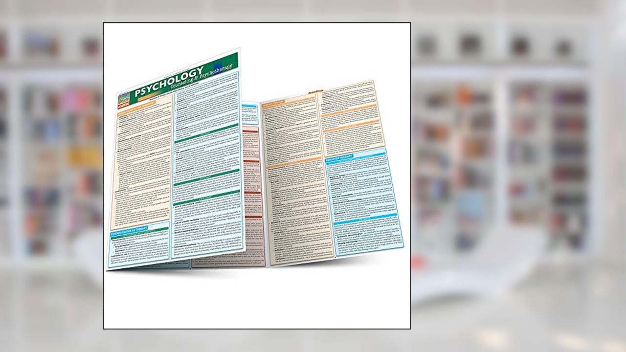 Psychology: Counseling & Psychotherapy QuickStudy Laminated Reference Guide, written by Inc. BarCharts