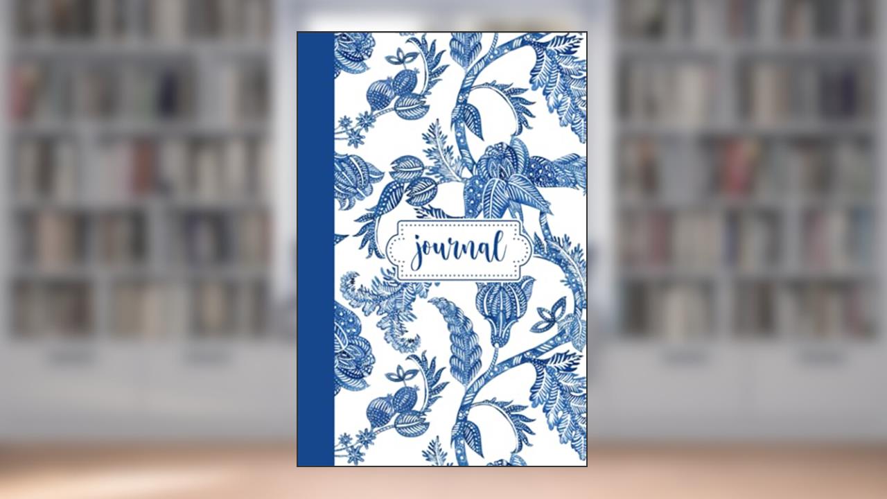Chinoiserie-Style Journal: Lovely chinoiserie-style journal in blue and white batik cover print with 100 lined pages., written by Kristi Dominguez