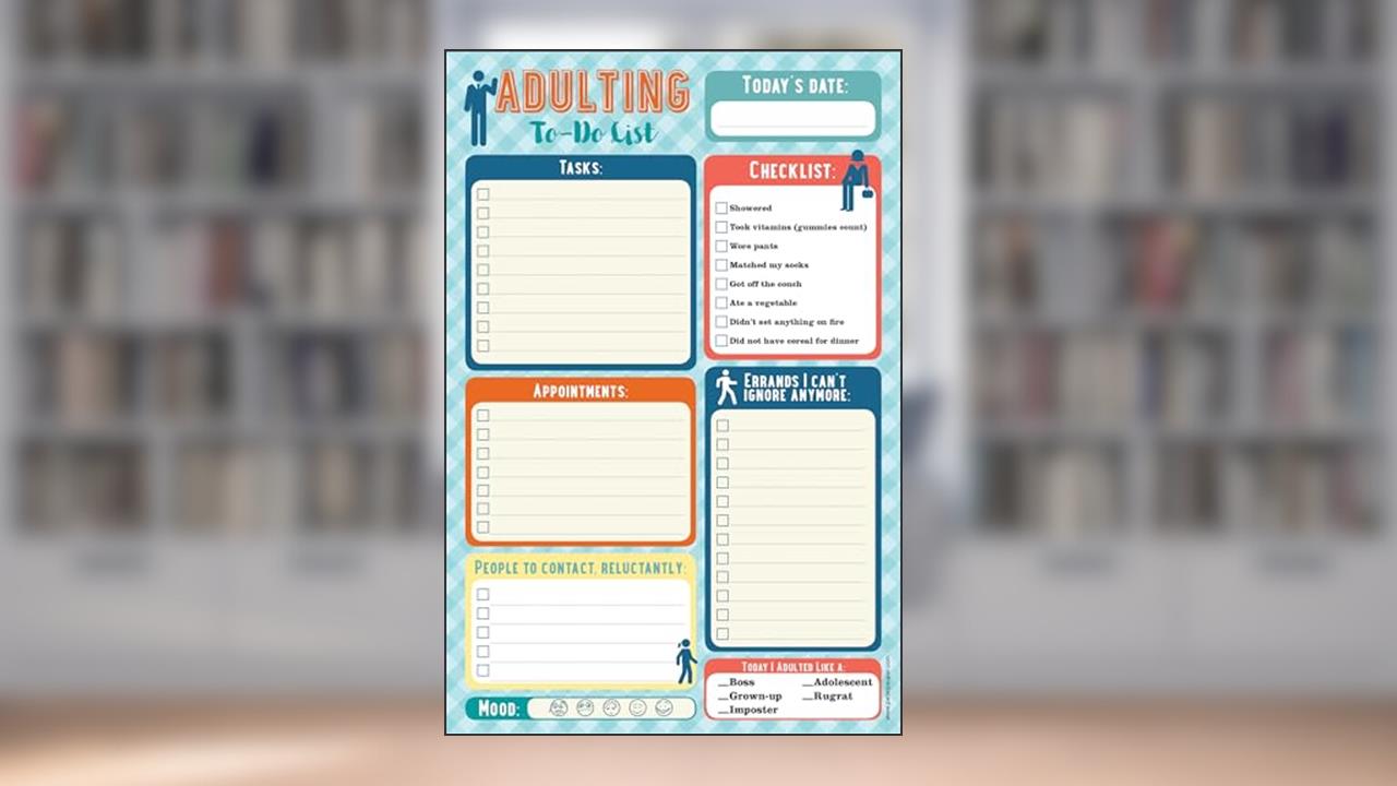 Adulting Note Pad (To Do List), written by Peter Pauper Press