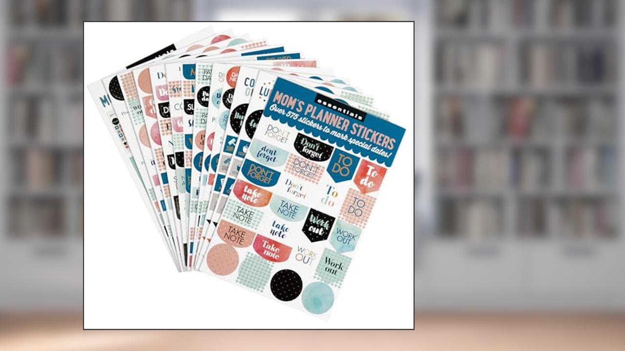 Essentials Mom's Planner Stickers (Set of 575 Stickers), written by Peter Pauper Press Inc.