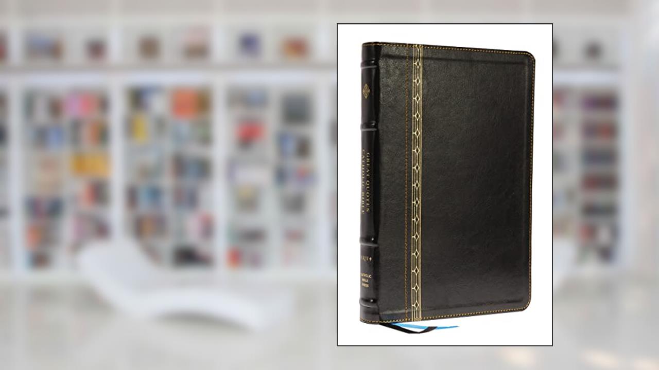 NRSVCE, Great Quotes Catholic Bible, Leathersoft, Black, Comfort Print: Holy Bible, written by Catholic Bible Press