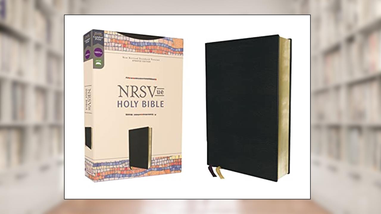 NRSVue, Holy Bible, Leathersoft, Black, Comfort Print, written by Zondervan
