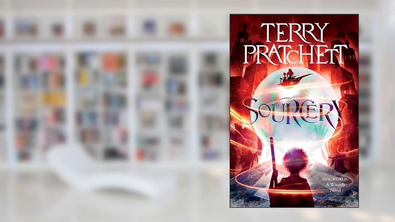 Sourcery: A Discworld Novel, written by Terry Pratchett