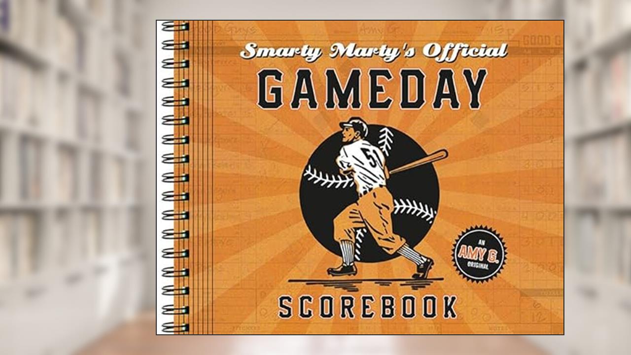 Smarty Marty's Official Gameday Scorebook, written by Amy Gutierrez