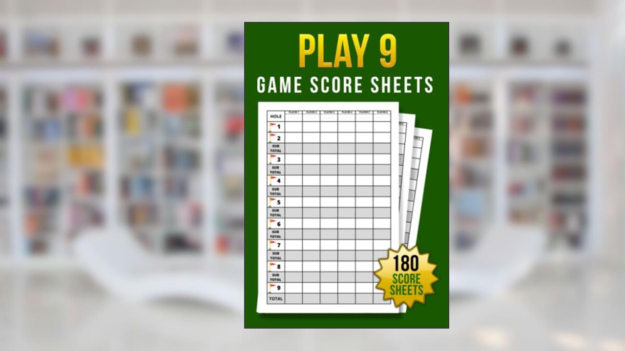 Play Nine Card game Score Sheets:: 160 6 x 9 inch Score Sheets for Play 9 Golf Card Game, written by Bitstudio Media