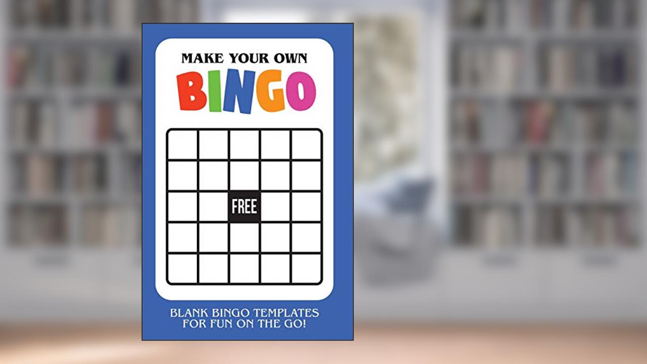 Make Your Own Bingo: Blank Bingo Templates For Fun On The Go - Blue, written by Cutiepie Templates