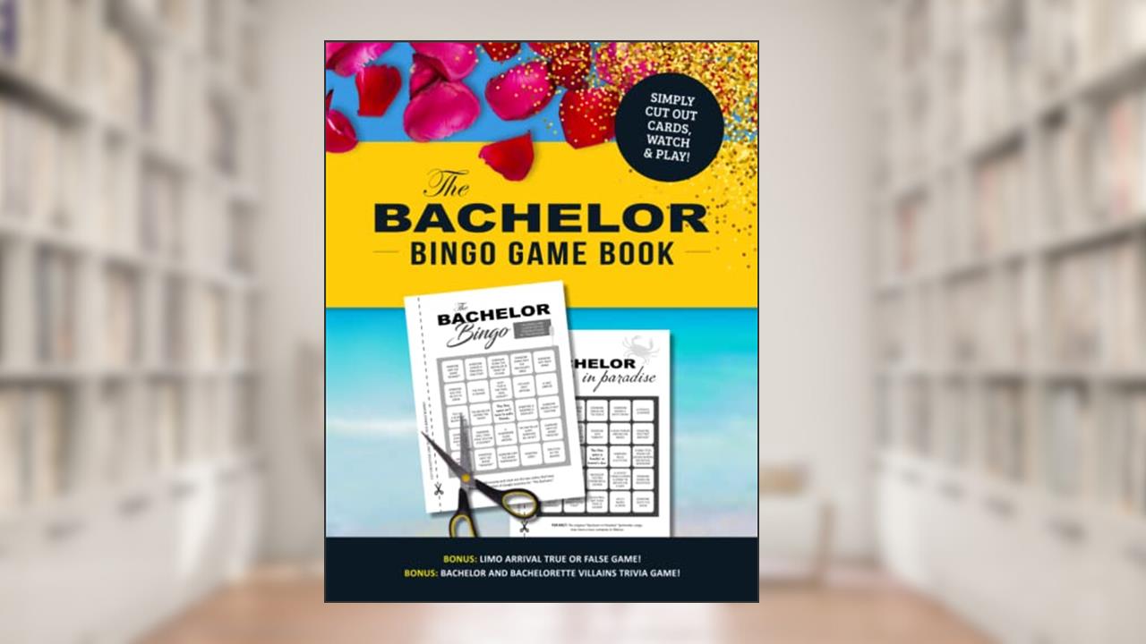 The Bachelor Bingo Game Book: Cut-and-Play Bingo Boards for the Ultimate Fan of the TV Show - with bonus trivia!, written by Jenine Zimmers