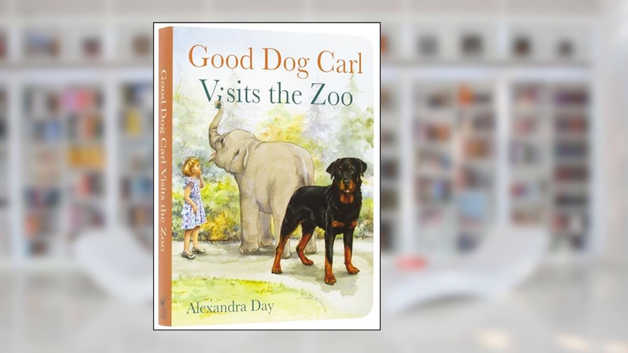 Good Dog Carl Visits the Zoo Board Book (Good Dog Carl Collection), written by Alexandra Day