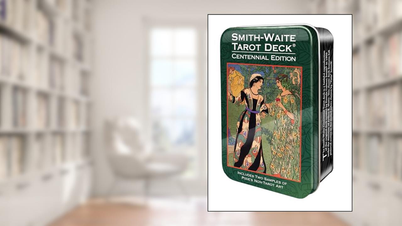 Smith-Waite® Centennial Tarot Deck in a Tin, written by Pamela Colman Smith