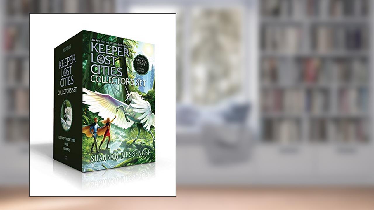 Keeper of the Lost Cities Collector's Set (Includes a sticker sheet of family crests) (Boxed Set): Keeper of the Lost Cities; Exile; Everblaze, written by Shannon Messenger