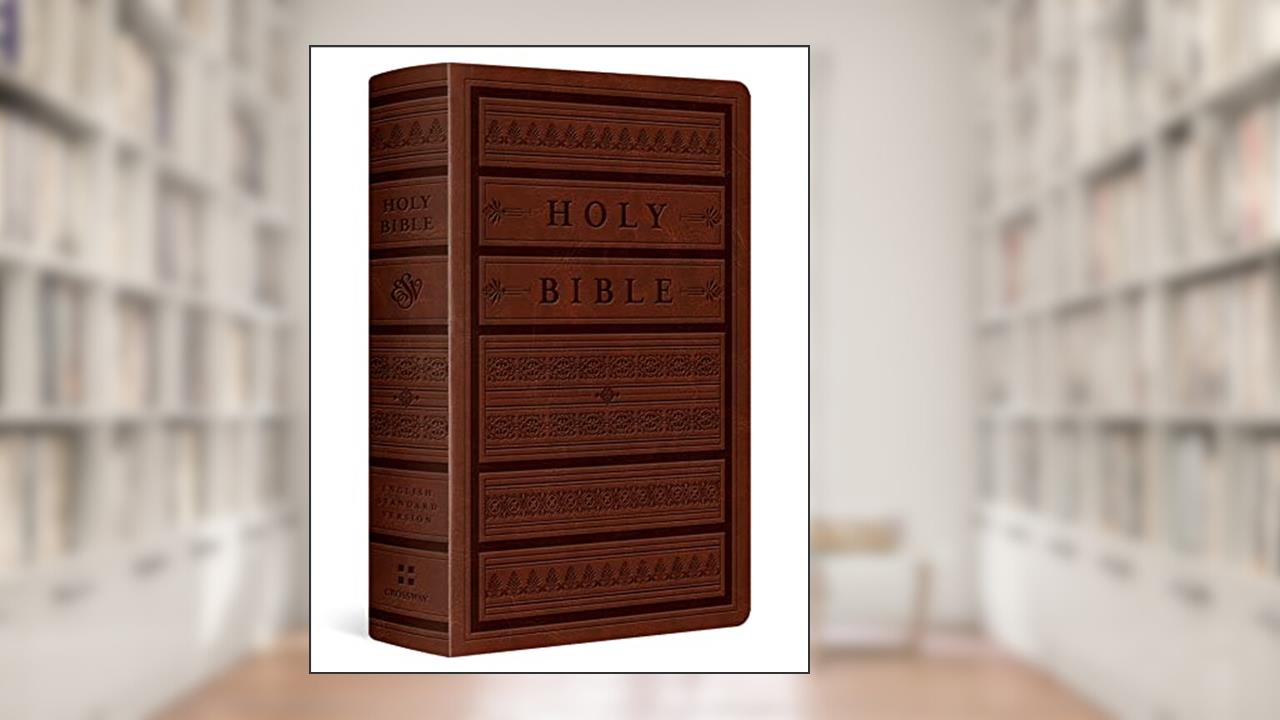 ESV Large Print Personal Size Bible (TruTone, Brown, Engraved Mantel Design), written by ESV Bibles