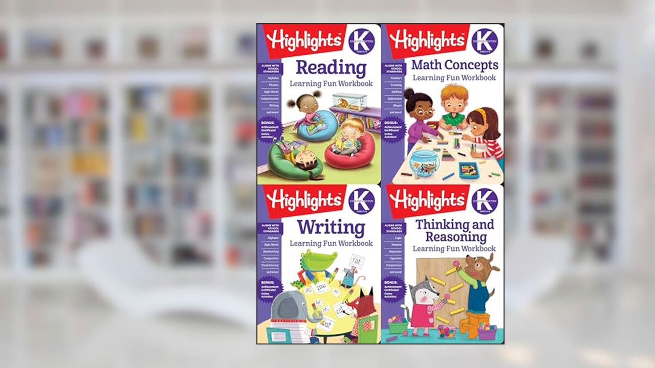 Highlights Kindergarten Learning Workbook Pack (Highlights Learning Fun Workbooks), written by Highlights Learning