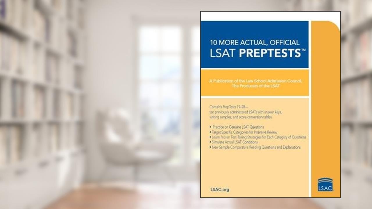 10 More Actual Official LSAT PrepTests[10 MORE ACTUAL OFF LSAT PR][Paperback], written by LawSchoolAdmissionCouncil