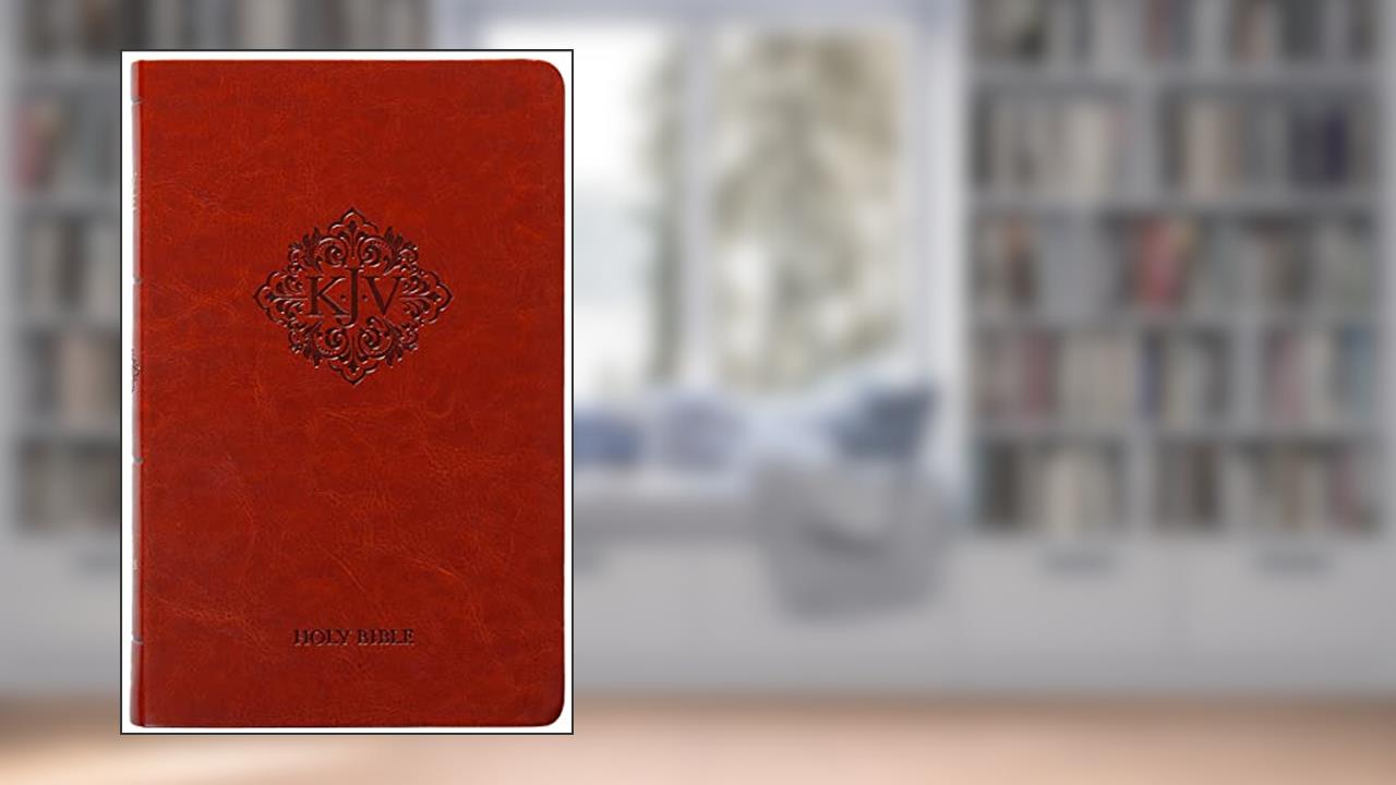 KJV Holy Bible: Caramel (Tan), Personal Large Print (11-pt) - Thumb Indexed, Faux Leather, King James Version, written by BroadStreet Publishing Group LLC