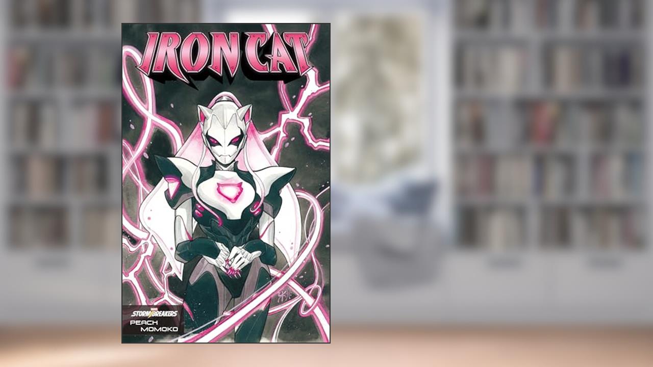 Iron Cat #1 Momoko Storm breakers Variant by Peach Momoko with Rated Comics Acrylic Backer, written by Jed MacKay