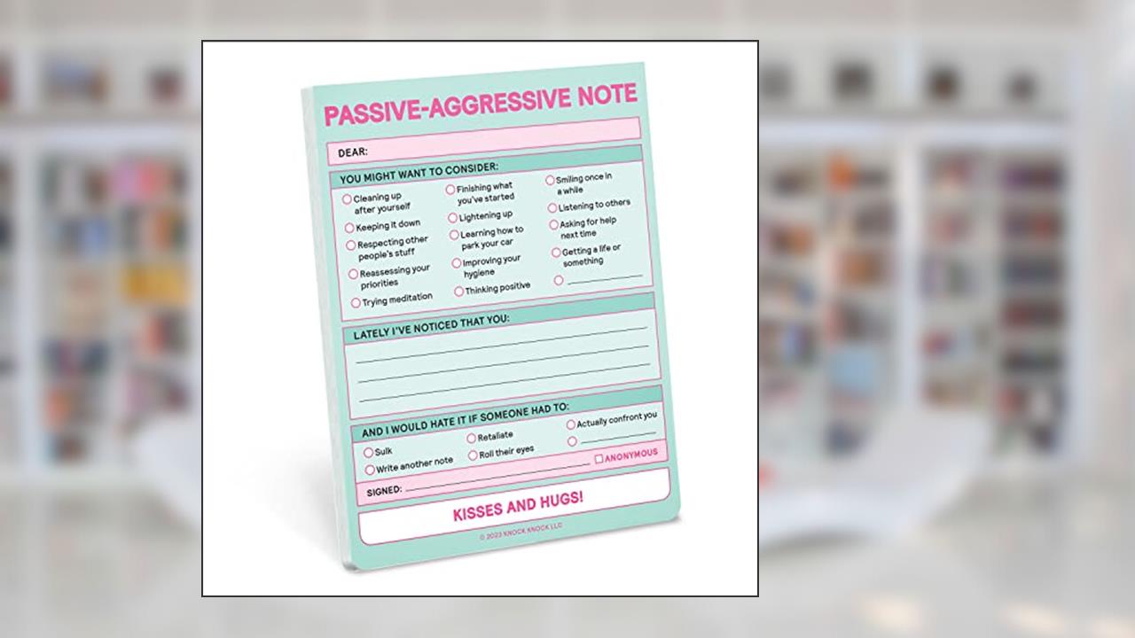 Knock Knock Passive Aggressive Nifty Note (Second Edition) (Knock Knock Nifty Notes), written by Knock Knock