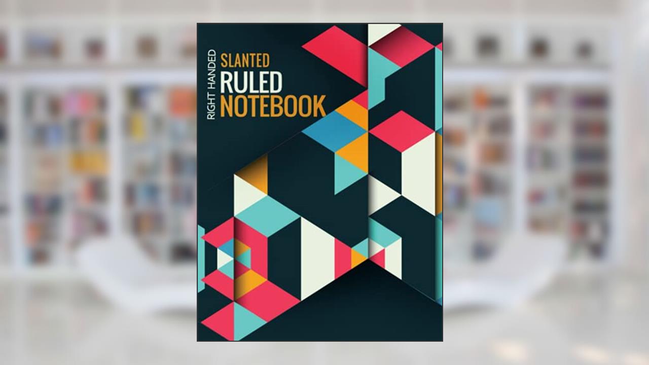 Slant Ruled Notebook: Lined Slant Ruled Notebook Right Handed | Diagonal Lined Notebook | Ergonomic Lined Notepad, written by BMI Solutions
