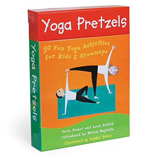 Read Yoga Pretzels: 50 Fun Yoga Activities for Kids & Grownups (Barefoot Books Activity Decks), written by Tara Guber; Leah Kalish